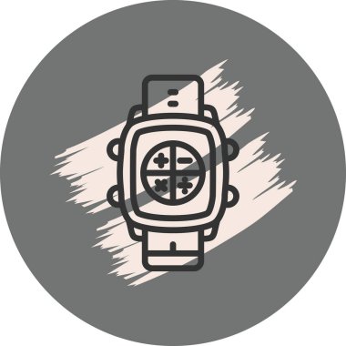 Akıllı Saat Hesap Makinesi Tarz Temiz Ürün Tasarımı Nesnesi