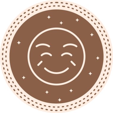 Joy simgesi basit düz çizim