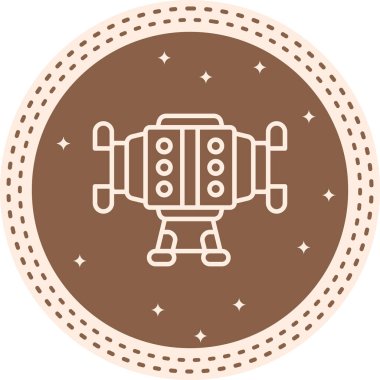 Öğütücü simgesi basit düz illüstrasyon