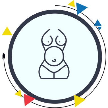 Hamilelik Göbek Dinamik Yenilikçi Web Tasarım Elemanı