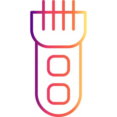 Sakal kesicisi. Uygulamalar için yaratıcı simge