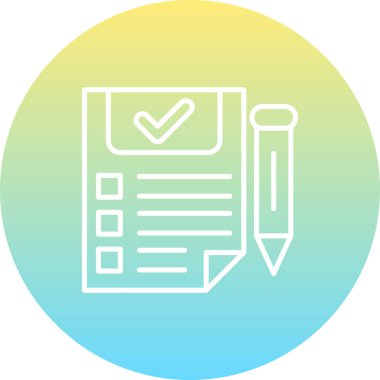 Belge Simgesi. Web Kullanımı için Basit Vektör İllüstrasyonu.