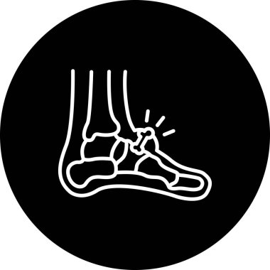 Gut ayaklı insan kemiği travması.