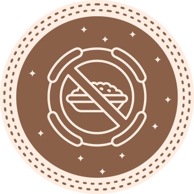 Yiyecek Minimum Düz Kullanıcı Deneyimi Sembolü Yok