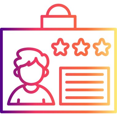 düz geribildirim simgesi vektör çizimi 