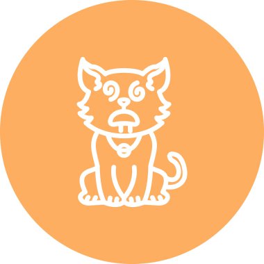 Dazed Cat Yenilikçi Düz Ürün Tasarım Sembolü