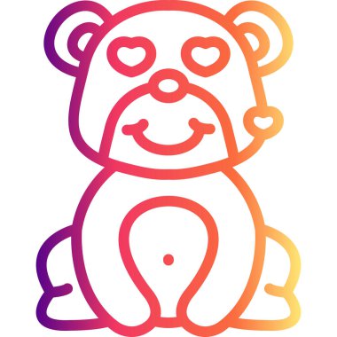 Gülücükler Kalplerle Yüksek Kaliteli Modern Vektör Elementi