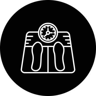 Ağırlık Yönetimi web simgesi vektör illüstrasyonu