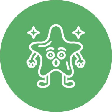 Şaşırmış Yıldız Ayırıcı Profesyonel Yaratıcı Grafik Elementi