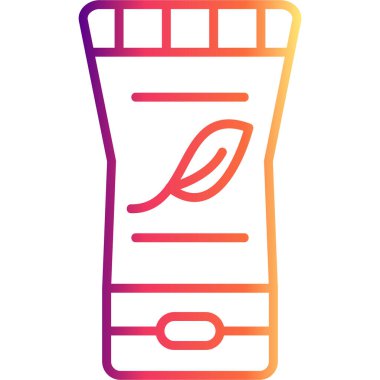 Renkli Nemlendirici Asgari Düz Vektör Çizimi