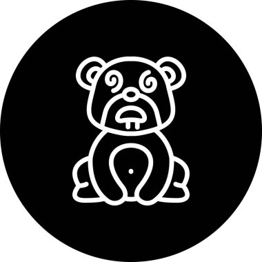 Dazed Bear Dengeli Profesyonel Markalaşma Grafik Sembolü