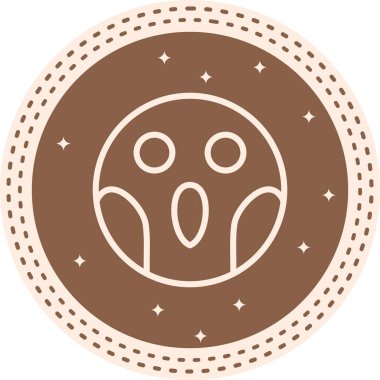 emoji simgesi, web kullanımı için basit tasarım vektör çizimi