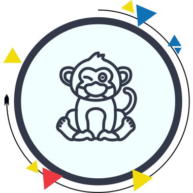 Maskeli Maymun Profesyonel Temizlik Arayüzü Grafik Özelliği