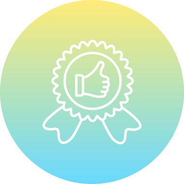 İnceleme Rozeti Dengelenmiş Düz Modern Tasarım Elementi