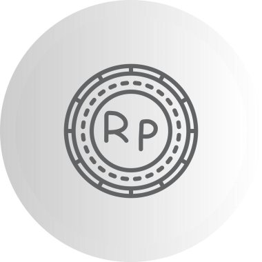 Endonezya Madeni Para Yüksek Kaliteli Modern Vektör Elementi