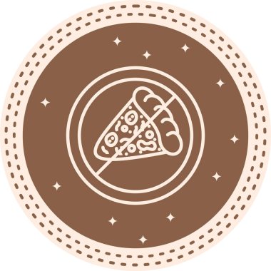 Fast Food Eşsiz Düz Dijital Nesne Tasarımı Yok