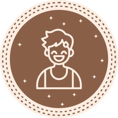 Yorgun Çocuk Dengelenmiş Özel Düz Vektör Düzeni