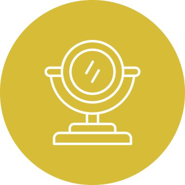 Makyaj Yansımalı Özel Düz Vektör Düzeni