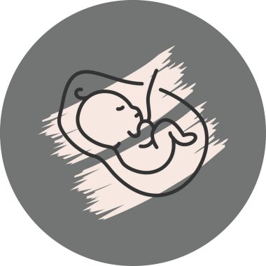 Plasenta Yaratıcı Modern Düz Vektör Tasarımı Modern Düz Vektör Tasarımı