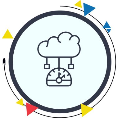 Bulut Performans Simgesi, Beyaz Arkaplan Görüntü