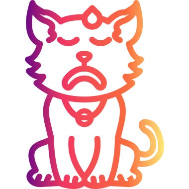 Sıcak Terli Kedi Premium Dengeli Ürün Tasarımı Nesnesi