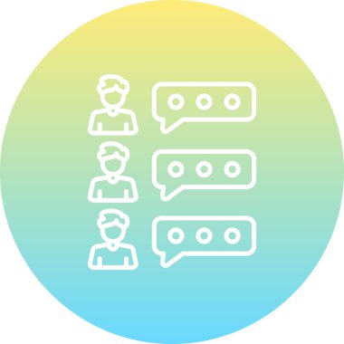 Yorum Satırı Simgesi, Basit Görüntü Beyaz Arkaplanda İzole Edildi