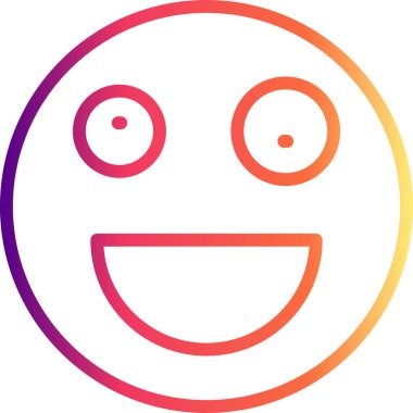 emoji simgesi, web kullanımı için basit tasarım vektör çizimi