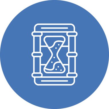 Sandglass Eşsiz Düz Dijital Tasarım Nesnesi