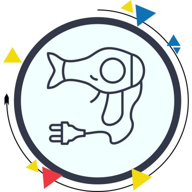 Saç Kurutma Parlak Modern Yaratıcı Sanat Düzenlemesi