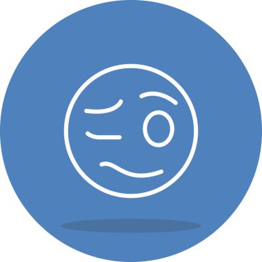 Çizgi film karalama simgesi web işareti, beyaz arkaplanda izole edilmiş emoji simgesi