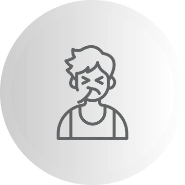 Hapşıran Çocuk Eşsiz Web Grafik Çizimi