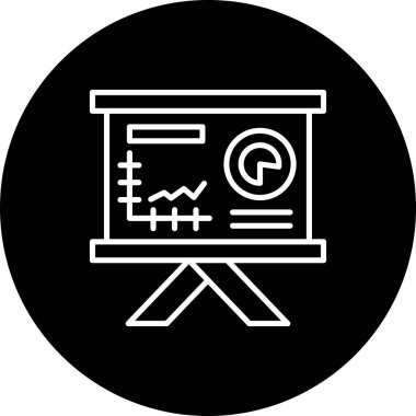 Sunum Büyümesi Asgari Dijital Grafik Sembolü