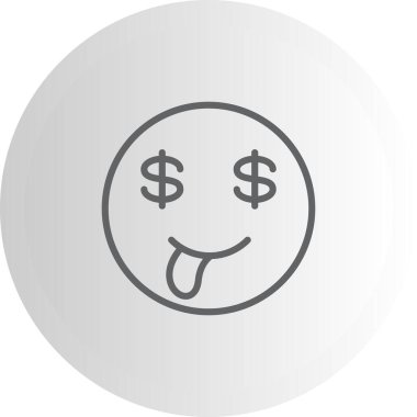 emoji simgesi, web kullanımı için basit tasarım vektör çizimi