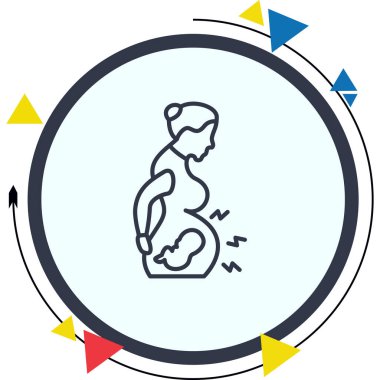 İşçi Ağrısı Zarif Profesyonel Düz Grafik Sembolü