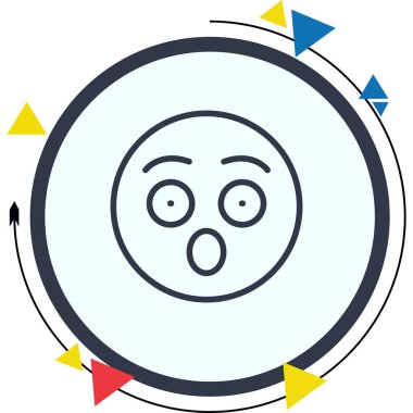 emoji simgesi, web kullanımı için basit tasarım vektör çizimi