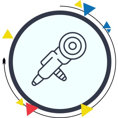 Disk Sander Yaratıcı Yüksek Çözünürlüklü Grafik Elementi