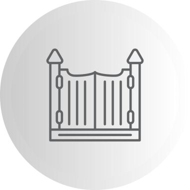 Giriş Kapısı Zarif Dengeli Düz Sanat Özelliği