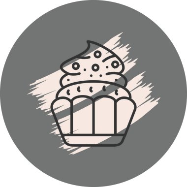 Çörek. Web simgesi basit illüstrasyon