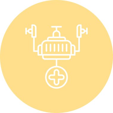 tıbbi ağ simgesi vektör illüstrasyonu