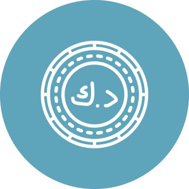 Kuveyt Sikkesi Eşsiz Soyut Damgalama Grafik ŞekliName