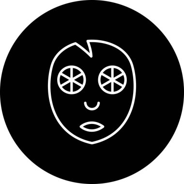Yüz Maskesi Simgesi, Basit Resim
