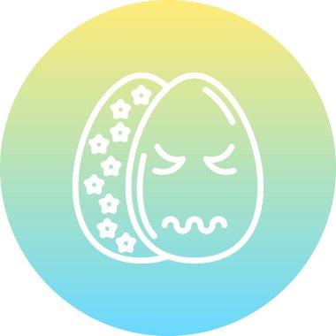 Paskalya İğrenç Yumurta Çağdaş Yenilikçi Dijital Tasarım Varlığı