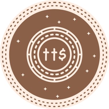 Trinidad ve Tobago Parası Zarif Dijital Tasarım Sembolü