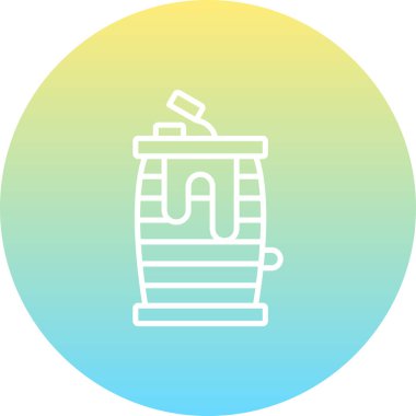 Petrol Varili Dinamik Yaratıcı Dijital Grafik ŞekliName