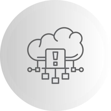 Bulut Tehdidi Tespit Etme Dinamik Modern Yaratıcı Vektör Varlığı