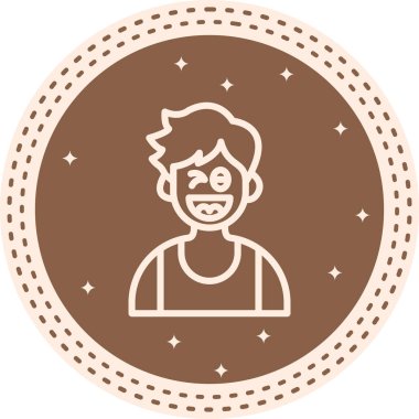 Yaramaz Çocuk Seçkin Markalı Vektör Varlığı