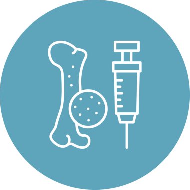 Kemik iliği Biyopsisi Yenilikçi Düz Ürün Tasarım Sembolü