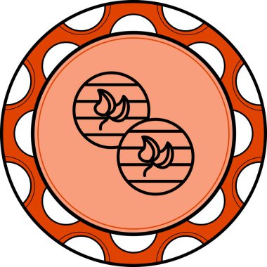 Organik Pamuk Pedleri Web ikon vektör çizimi