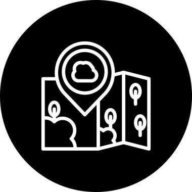 Konum Bulut Dengeli Yenilikçi Ürün Grafiksel Elementi