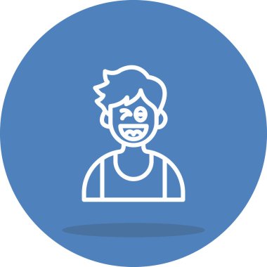 Yaramaz Çocuk Modern Dijital Tasarım Elementi